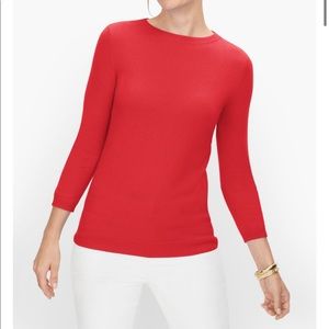Talbots x1 red pure cashmere brand new with tags!